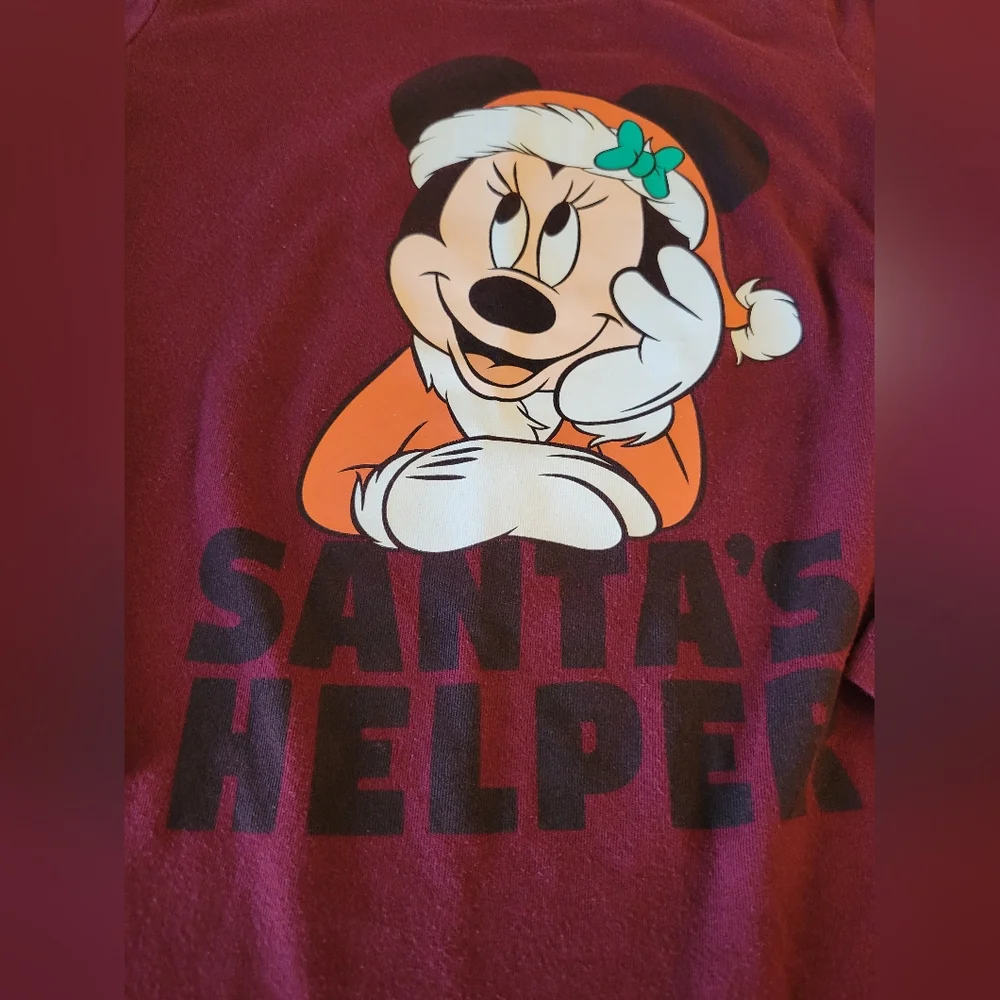 Old Navy Minnie Mouse Christmas long sleeve 6/7 (S)